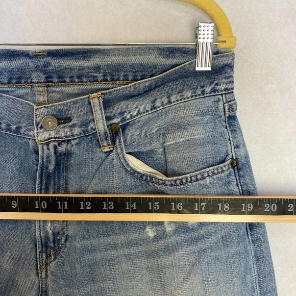 Polo by Ralph Lauren Mens Straight Leg Jeans Distressed Medium Wash Size 32Wx30L - Picture 6 of 11